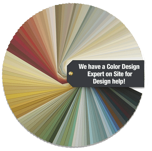 We have a color design expert on site to help!